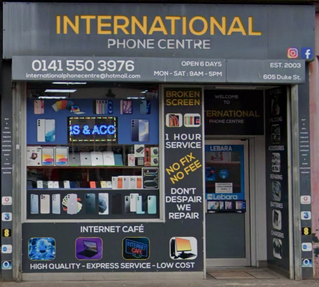 International Calls Co shop in Glasgow